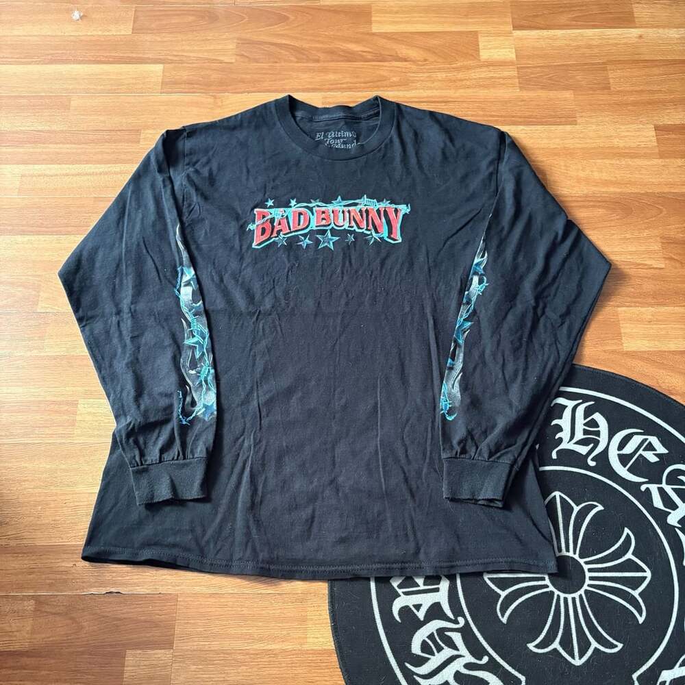 Bad Bunny El Ultimo Tour Del Mundo Long Sleeve Shirt L